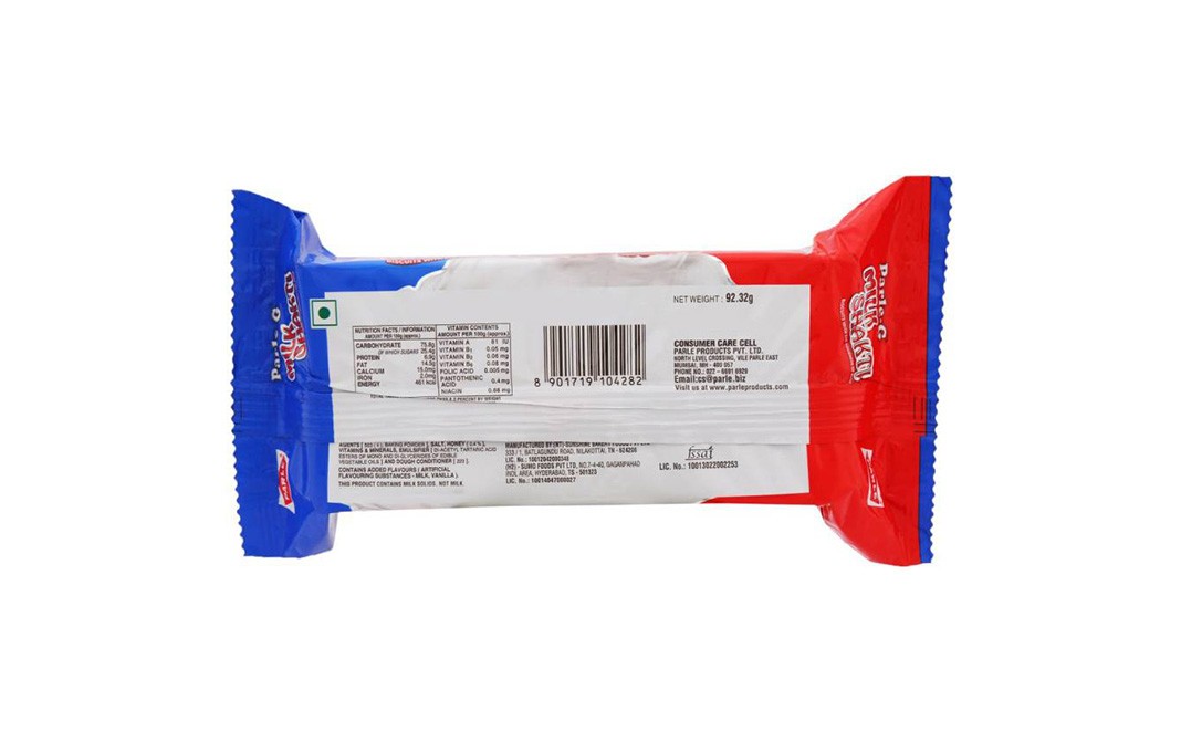 Parle - G Milk Shakti Biscuits   Pack  92.32 grams